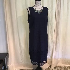 Karl Lagerfeld  Paris Navy Lace Dress
